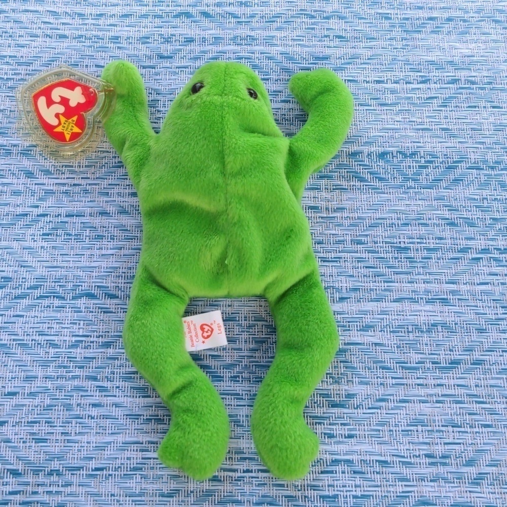 TY LEGS the FROG Beanie Baby 1993 Vintage Toy Collectible ✨ BD 4-25-93 - Picture 3 of 9